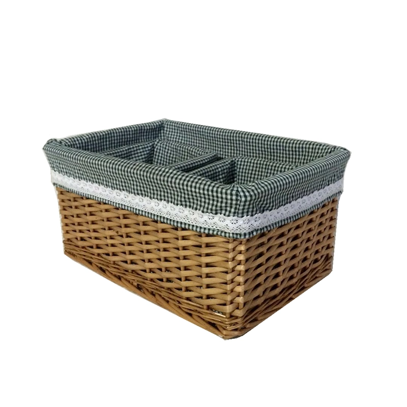 Rectangle Cube Storage Basket Bins Woven Wicker Cabinet for Closet Organizer Toys Sundries