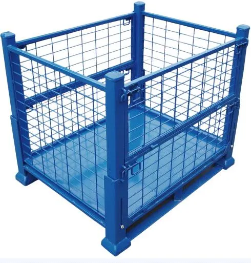 Customized Pallets with Casters Cage Container Wire Metal Storage Cages for Sorage