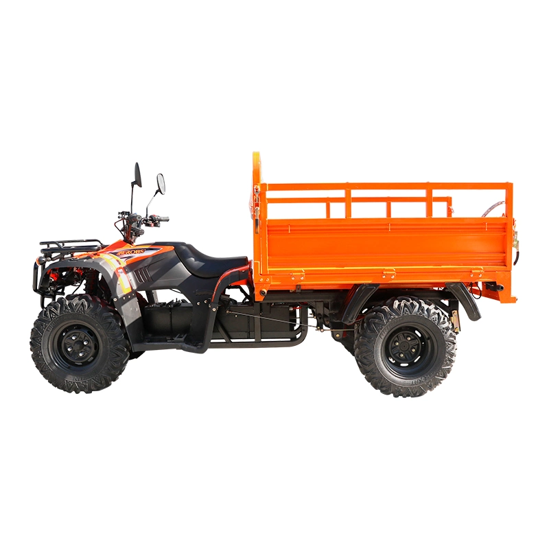 موتور دراجة رباعي الدفع ATV 4X2 خارج الطرق مع هيدروليكي جرافة القلب BS50du-2WD-1.8-B باللون البرتقالي