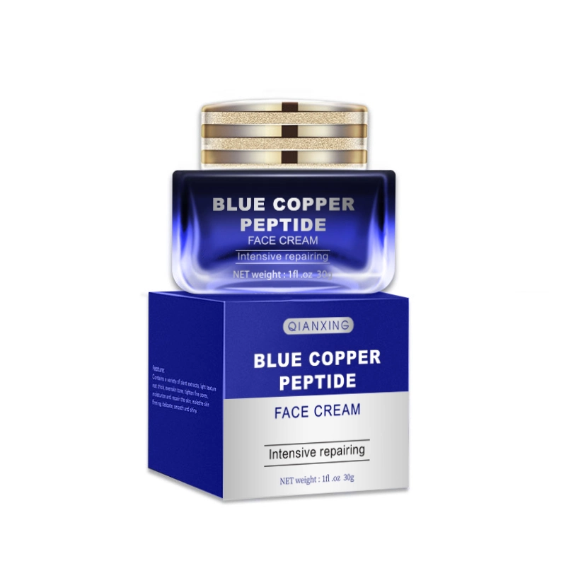 Vente en gros soin de la peau Blue Copper peptide raffermissement de l'élasticité réparation visage Crème pour femmes