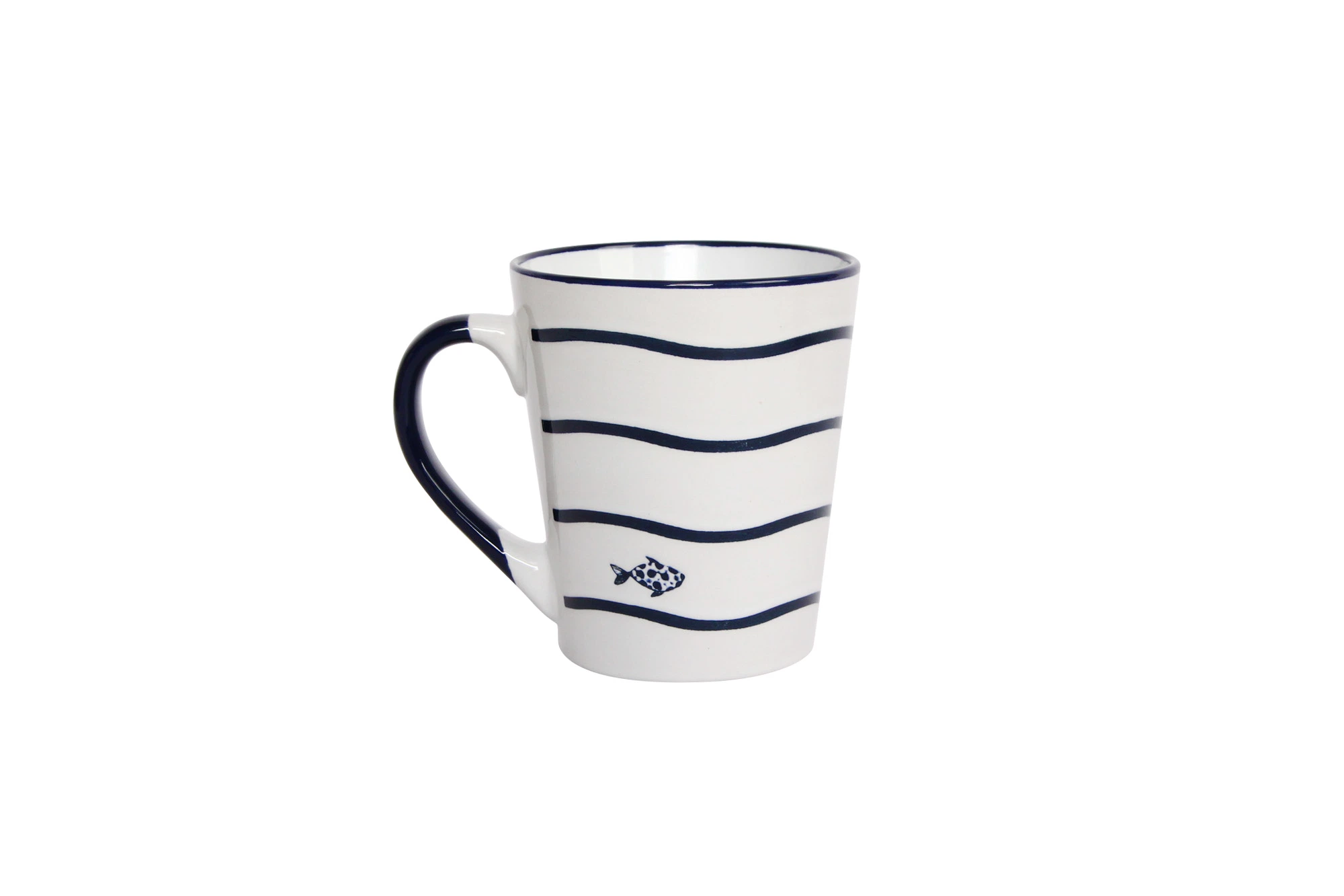 Stoneware Ocean Silk Screen coffee Mugs