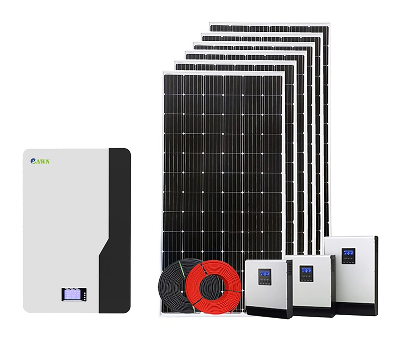 12000W Photovoltaic Panels Power Complete Kits Home Energy Storage System Solar Equipment