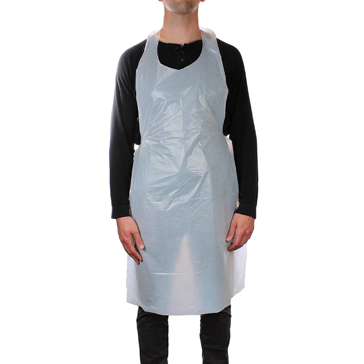 Бытовые чистящие средства одноразовый кухонный салон PE Apron для Барбекю пикник Барбер