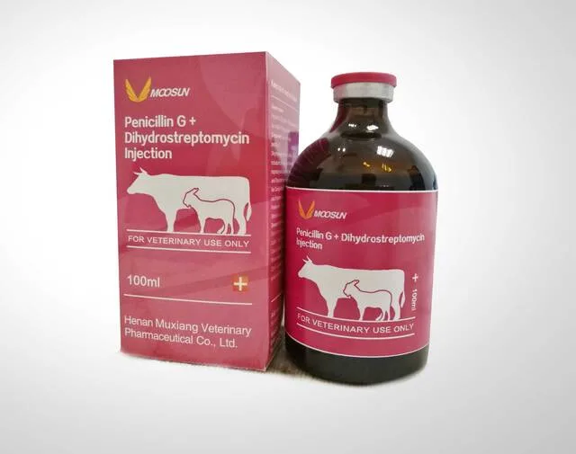 Penicillin und Dihydrostreptomycin Sulfat Injektion für den Veterinärbereich