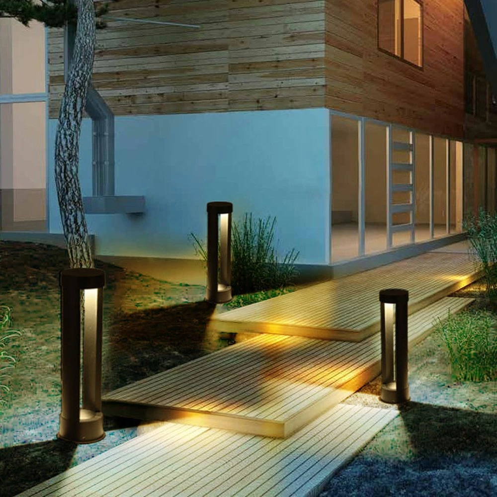 LED Solar Powered Ground Pathway Lights Low Voltage Waterproof Bollard Light