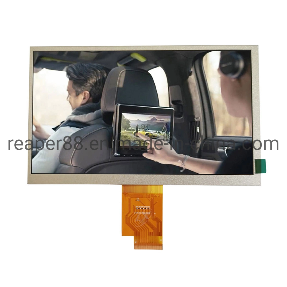 Pantalla LCD TFT IPS de 7" 1024*600 interfaz LVDS táctil opcional Panel aplicar para dispositivo portátil