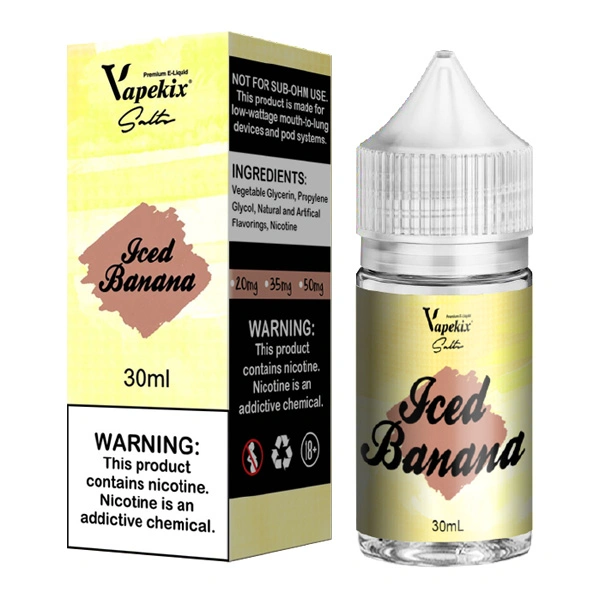 Comercio al por mayor 30ml 20mg de nicotina Helado sal jugo líquido Vape