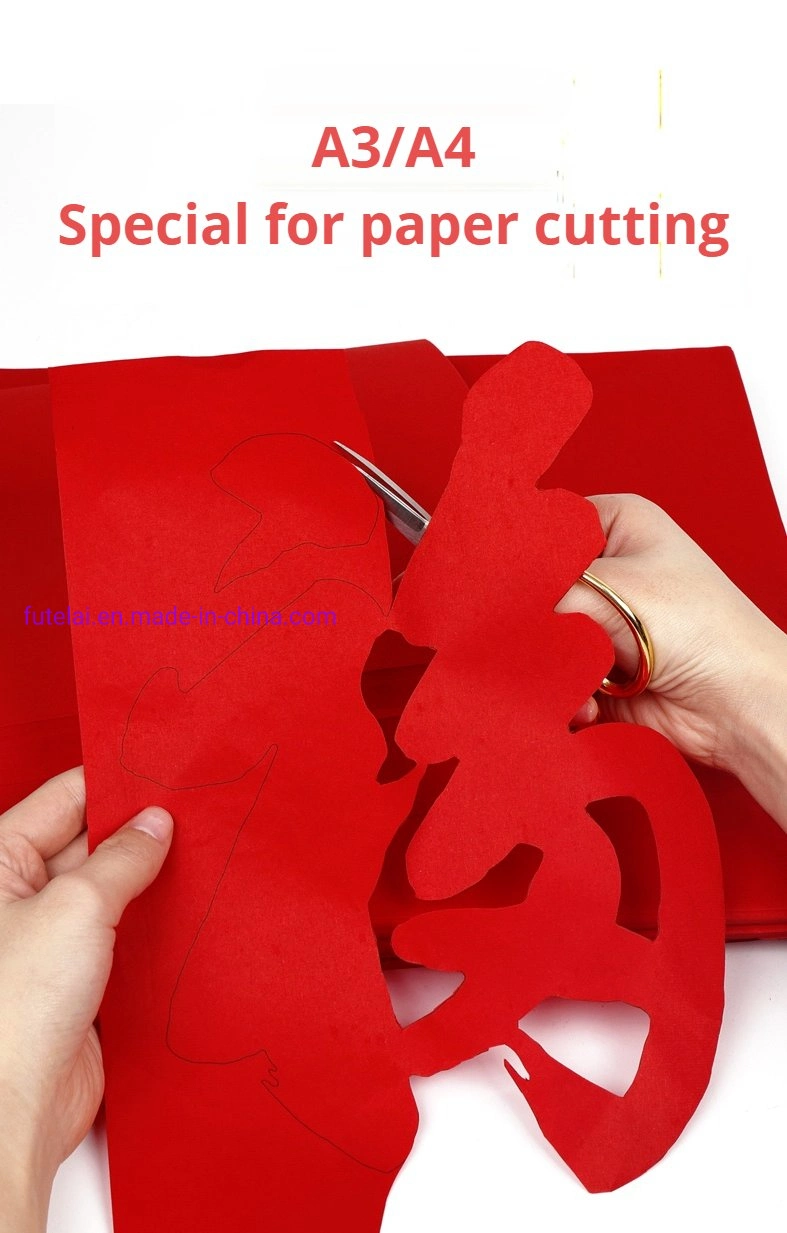 Paper-Cut Special Red Rice Paper Red Hand-Cut Paper