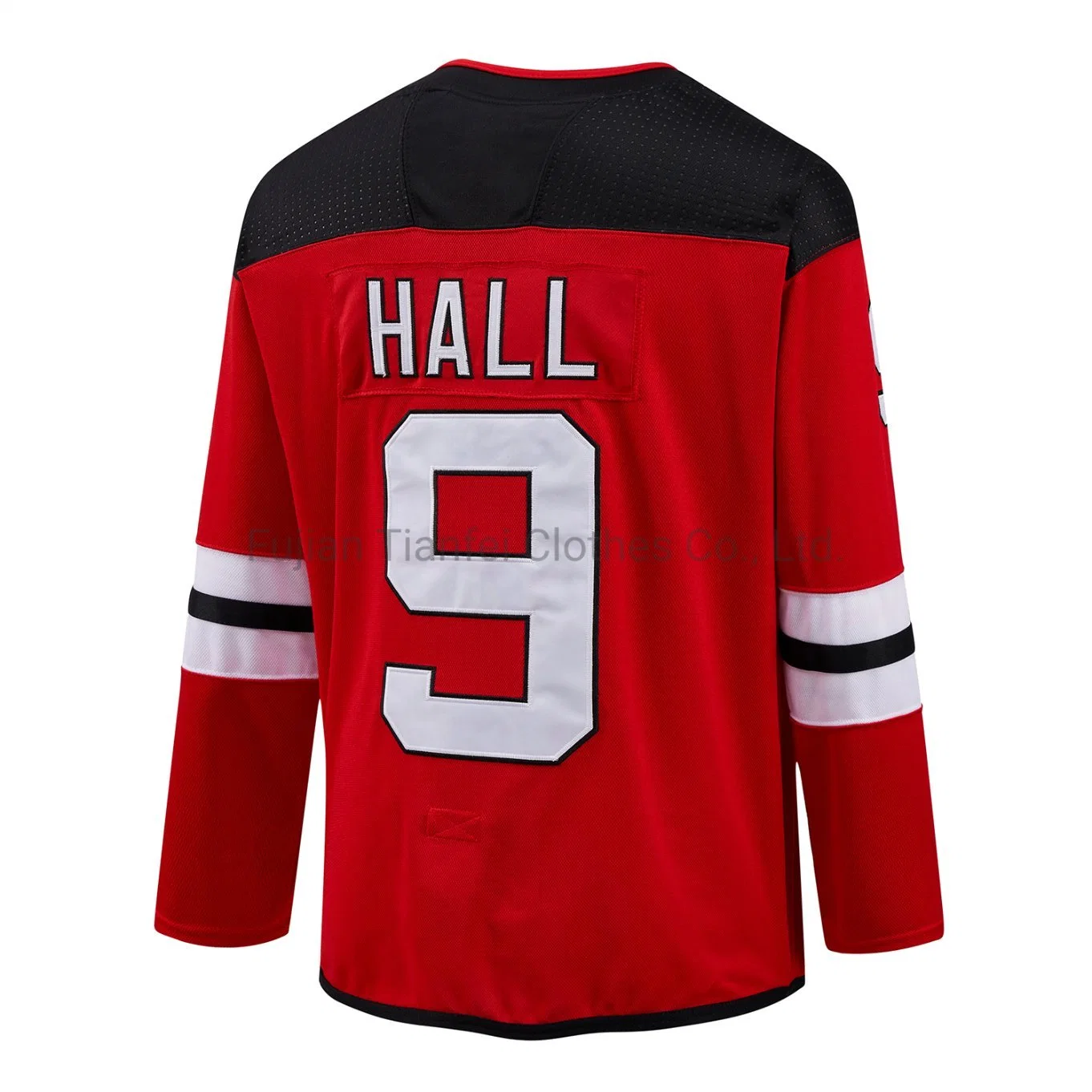 New Jersey Devils Hill 9# la práctica de alta calidad personalizado Hockey Jersey