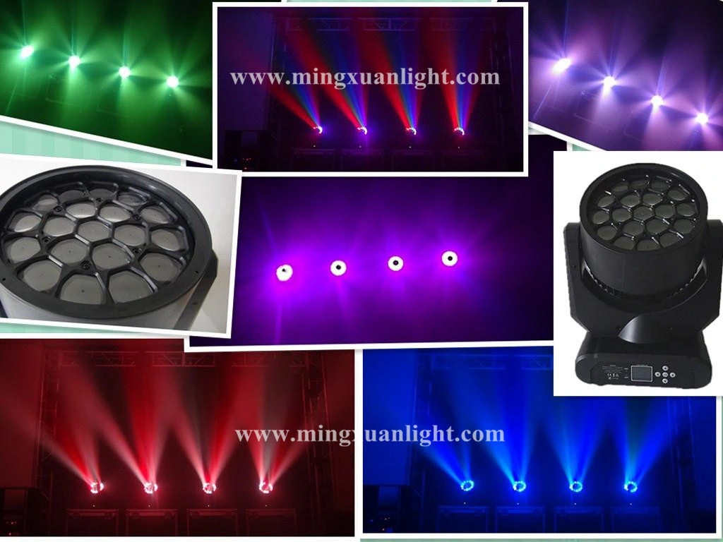 19X12W RGBW Moving Head LED Beam Light