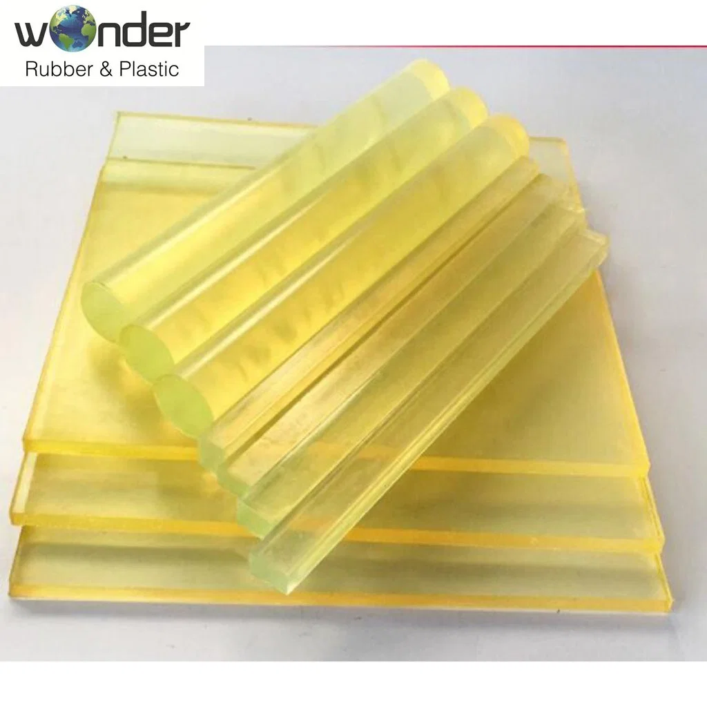 Yellow Translucent Polyurethane Sheet Wear-Resistance Polyurethane Board PU Sheet Rod