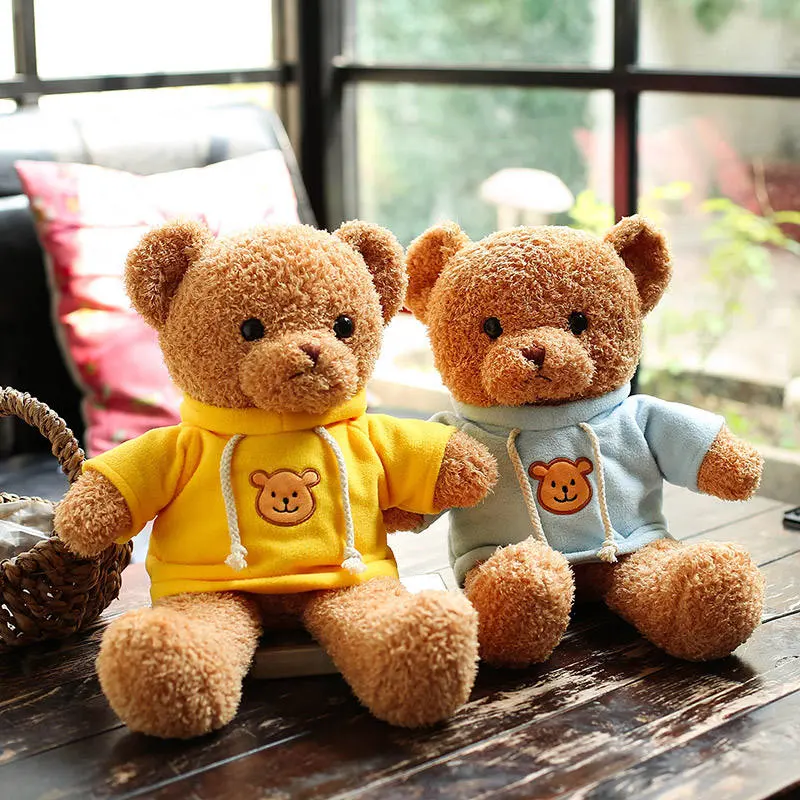 Hot Selling Mothers Day Wholesale/Supplier Gifts Plush Teddy Bear Costume Teddy Bears with Sublimation Shirt