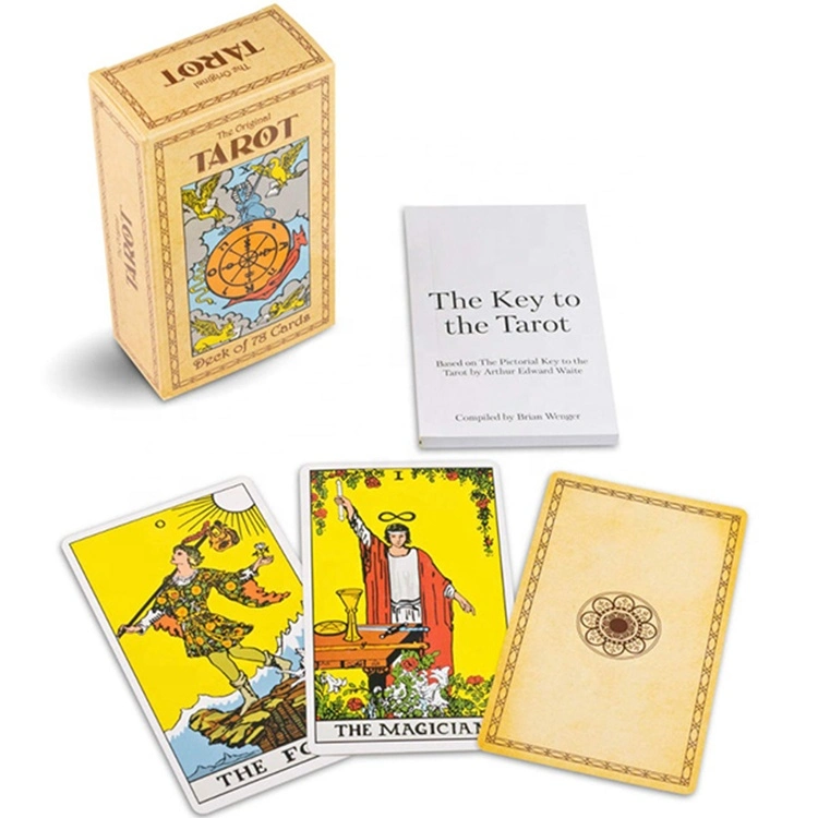 2022 Hot venda preço de fábrica Tarot Cards com Guia de Impressão Personalizado Cartões Tarot