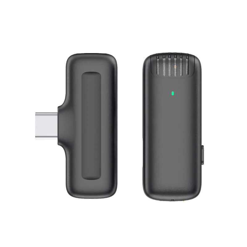 Wireless Microphone Lavalier with Active Noise Canceling and Charging Case for iPhone/iPad