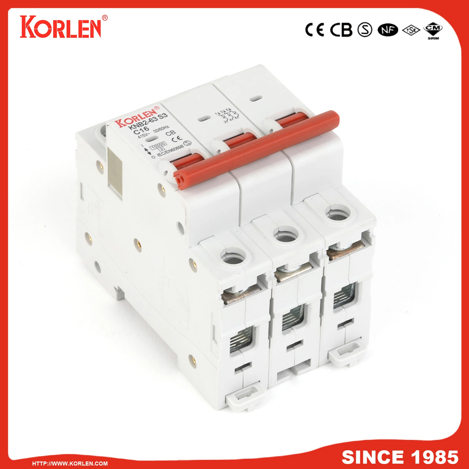 New Type MCB 1A-63A Miniature Circuit Breaker 7.5ka/10ka with RoHS CE CB