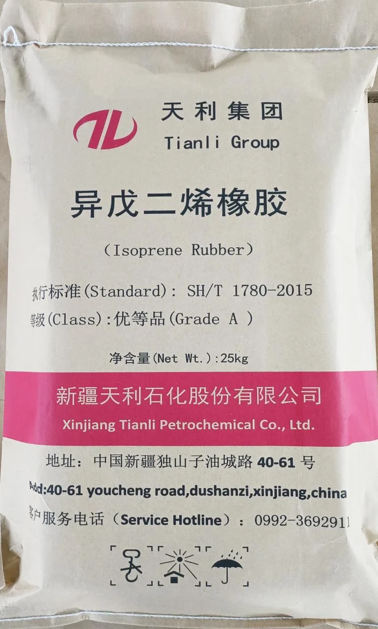 Borracha sintética IR80 borracha de isopreno com matéria-prima de borracha de stock Da China