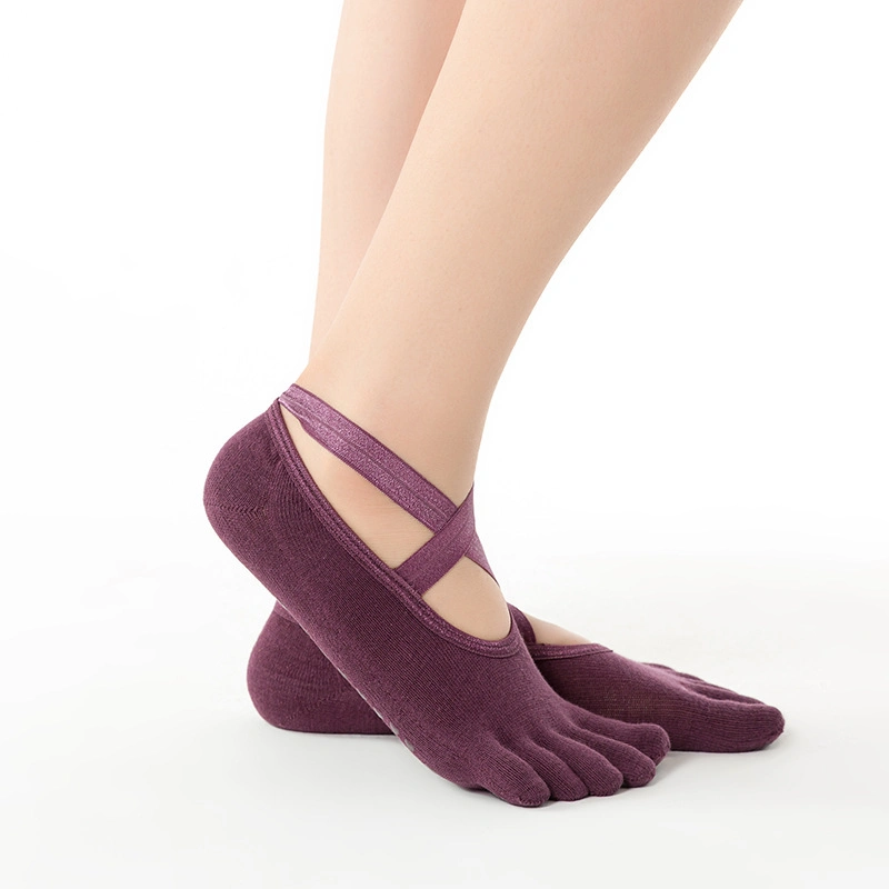 Calcetines antideslizantes para mujer Calcetines antideslizantes Sock de yoga transpirable absorbente para el sudor