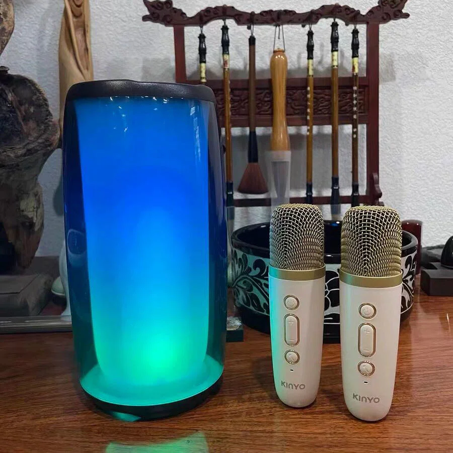 ميكروفون صوت ميكروفون صوت مدمج مكبر صوت JinYيون K9 صغير محمول في الهواء الطلق الصوت اللاسلكي ضبط سماعة Bluetooth