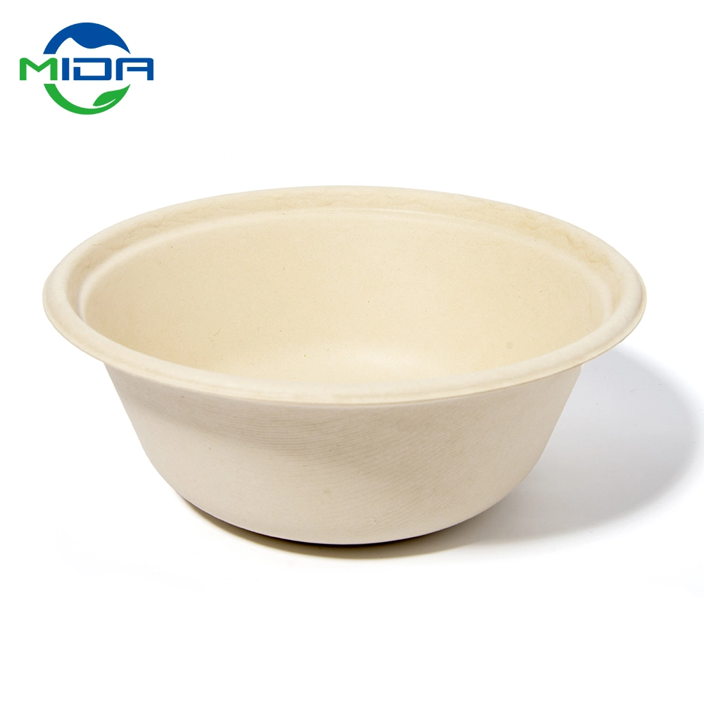 Pfas Free Biodegradable Food Container Sugarcane Bagasse Paper Pulp Food Packaging Bowl