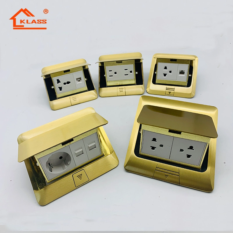 Office Home Hotel Pop up Floor Table Mounted Socket