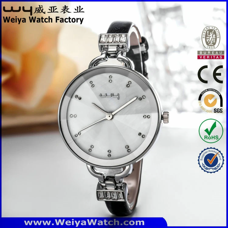 Custom Logo Casual Quartz Watch Ladies Fashion Wrist Watches (WY-068D)