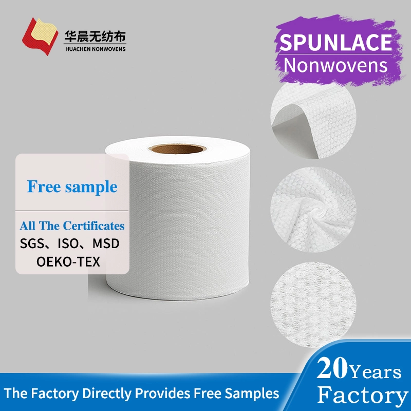 Factory Wet Wipes Raw Material Tissue Paper Non Woven Fabric Rolls Spunlace Non Woven Nonwoven Fabric