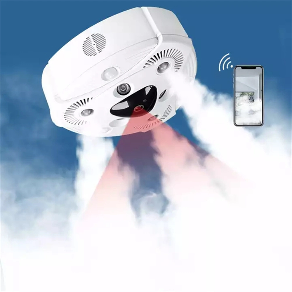 Wireless Home Fog Machine Security alarme gerador de fumo à prova de queimaduras Sistema