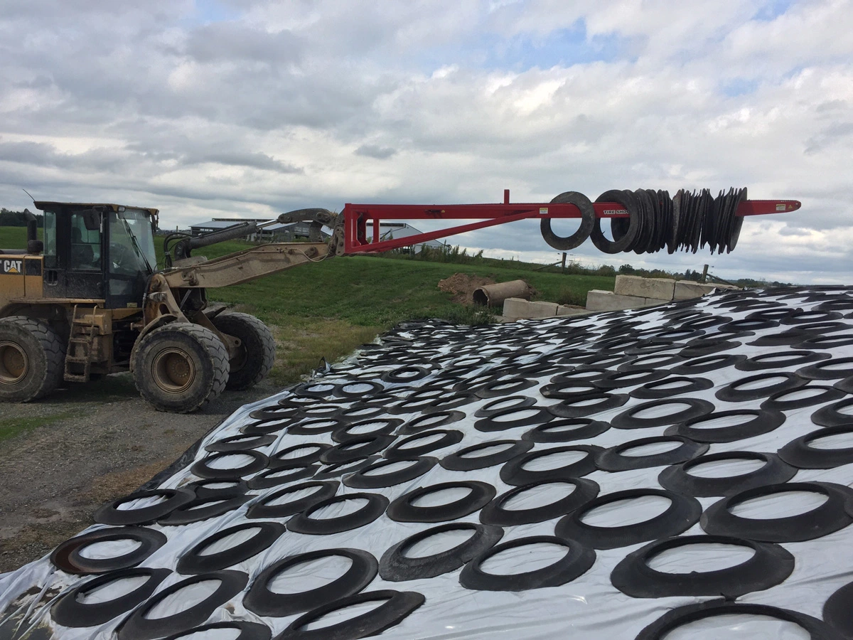 Panda Film Schwarz &amp; Weiß Poly Reflektierende Grow Room Futter Kornkeller Deckt Silageabdeckung Ab