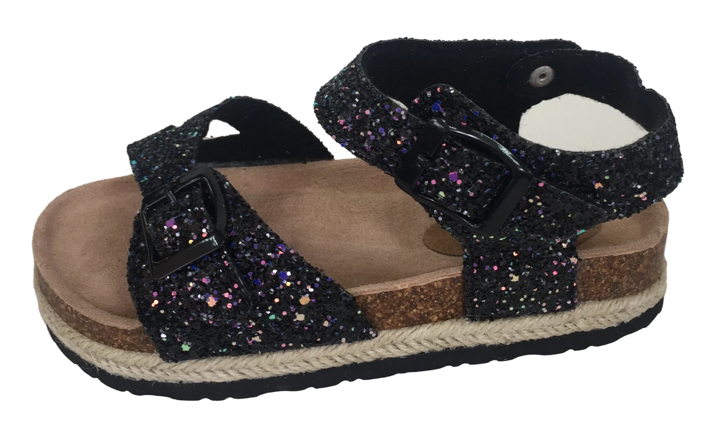 Glitter Shinny Kids Cork Sandals Cork Slipper