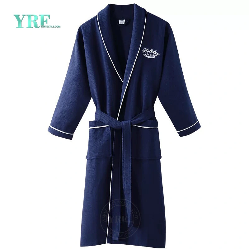 Made in China Factory Wholesale Custom Logo Cotton Waffle Hotel Bathrobe