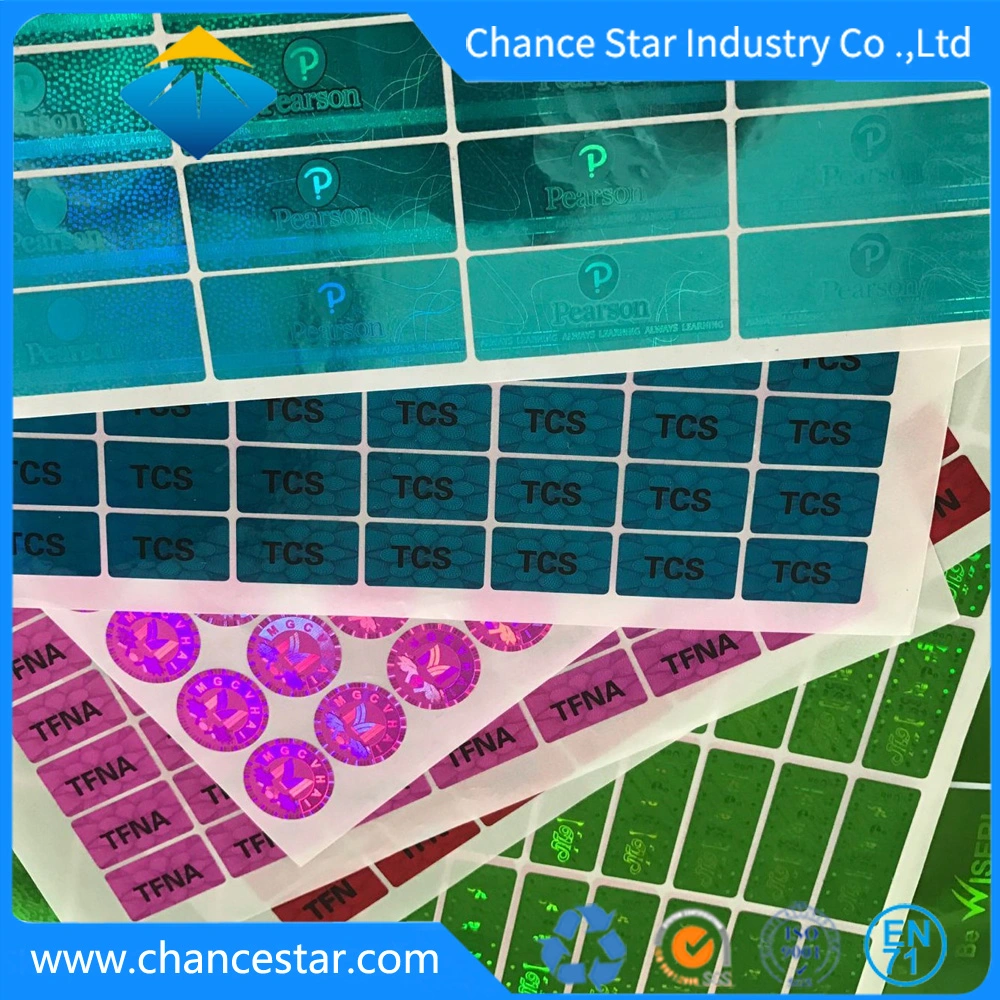 Custom Different Label Colors 3D DOT Matrix Hologram Stickers