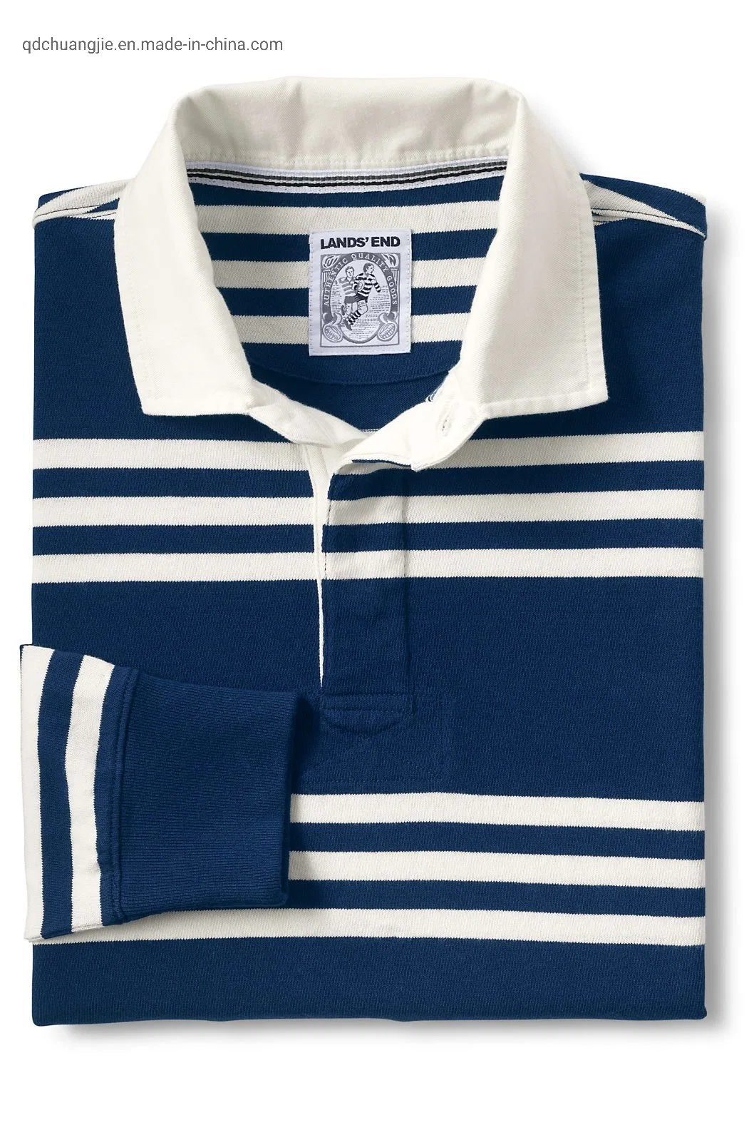 Wholesale Yarn Dyed Cotton Jersey Woven Collar Medium Weight 180GSM Wicking Function Adult Men Casual Polo