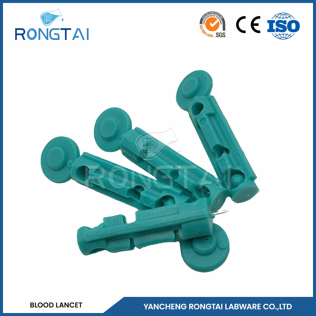 Rongtai Blood Lancets Factory Press Stainless Steel Lancet China Blood Lancets Single Use for Medical Use