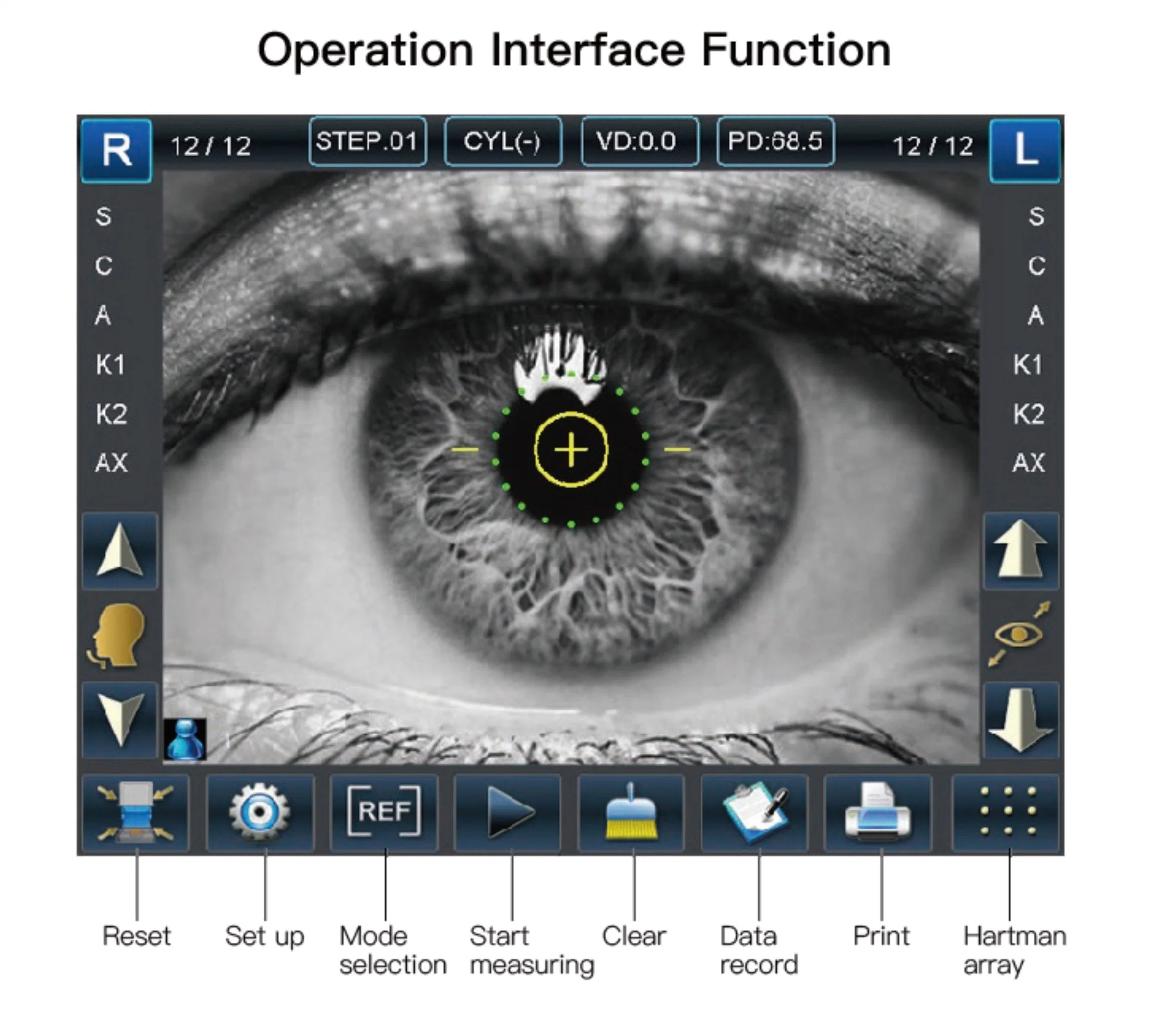 Medizinisches Augenophthalmgerät Auto Refraktometer Keratometer (THR-AR600)