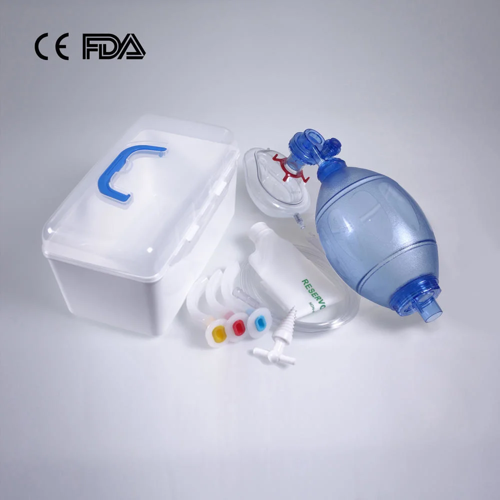 Disposable Medical PVC Anesthesia Mask Factory Adult L, Size 5# Blue Hook with CE FDA