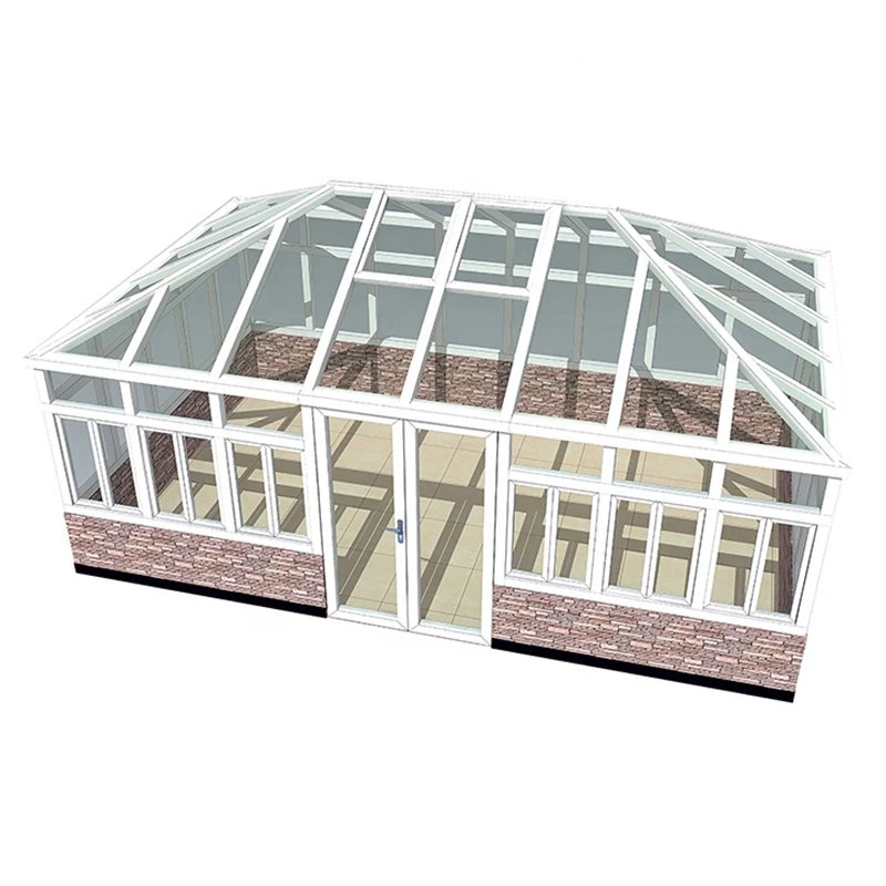 China Prefabricados edificio últimos diseños de aluminio de vidrio Casa marco para Jardín Villa Prehab Casa
