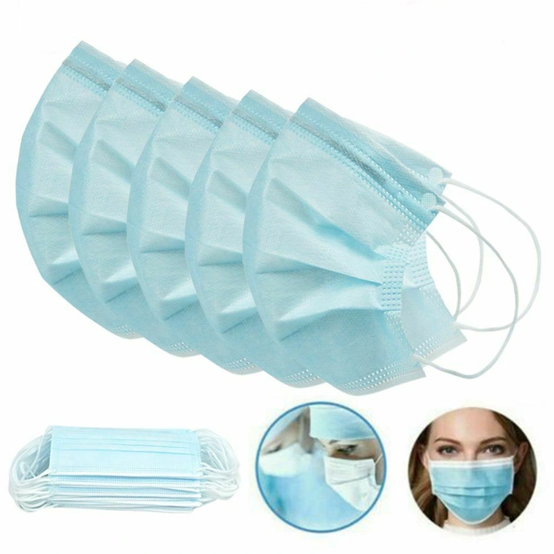 Disposable Nonwoven 3ply Surgical Face Mask for Medical/Hospital