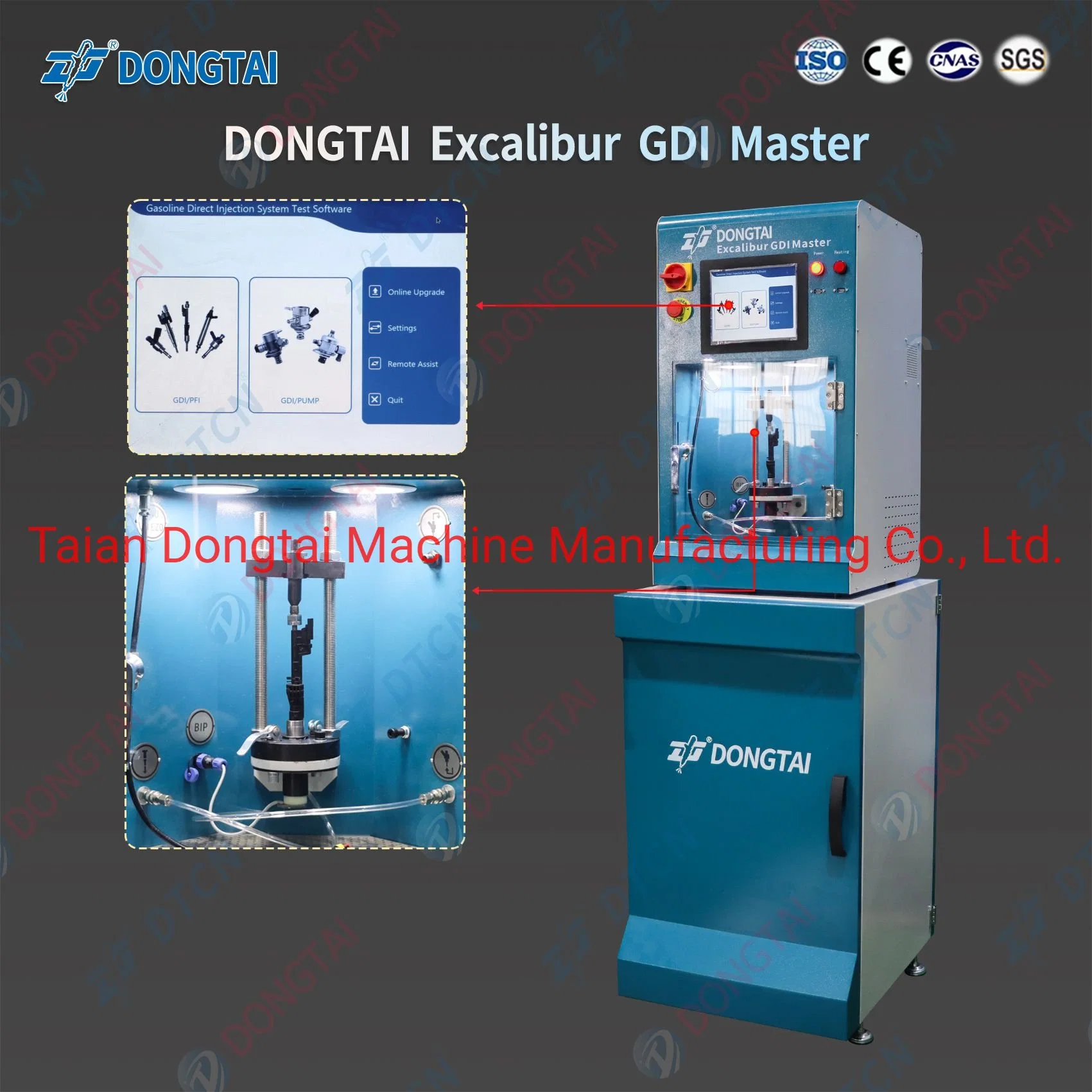 Dongtai Excalibur Gdi gasolina Master Probador de inyección directa y puerto de la gasolina Auto Test de los inyectores y limpieza por ultrasonidos