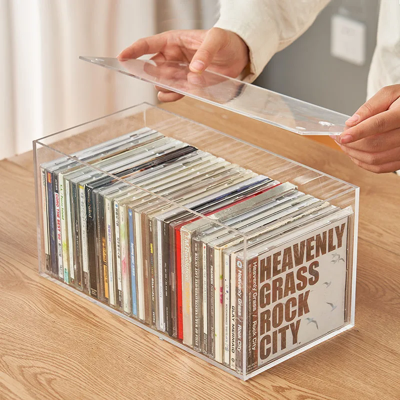 Acrylic CD Box CD Storage Box Plastic Album Game Disc Storage Rack