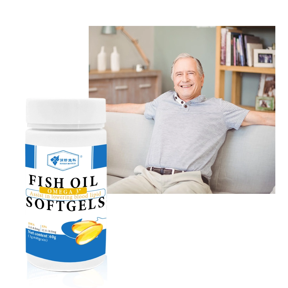Suplemento de salud de la EPA de alta calidad 1000mg de aceite de pescado omega-3 DHA Cápsulas Softgel