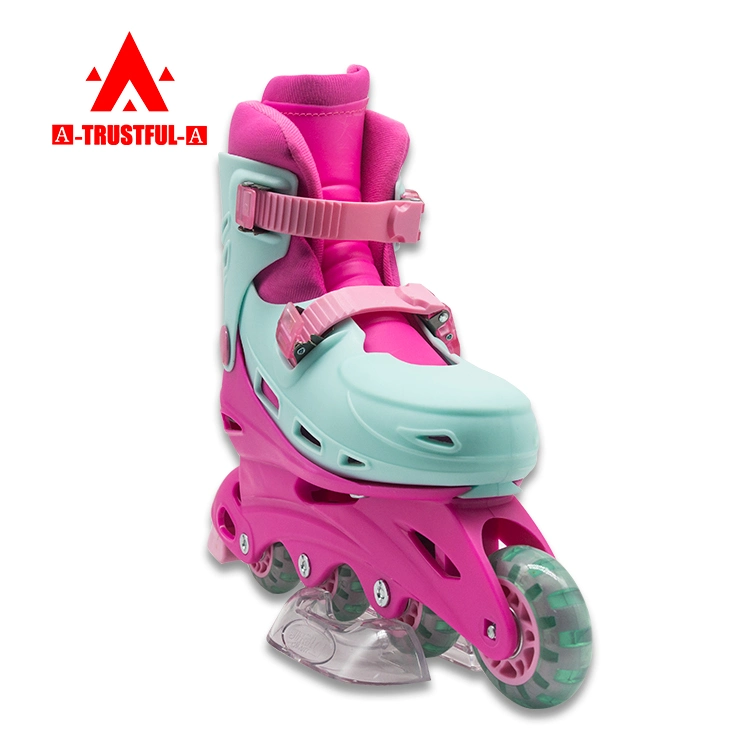 Factory Outlet Latest Products PU Wheel Children&prime; S Roller Skates Integrated Straight Row Roller Skates