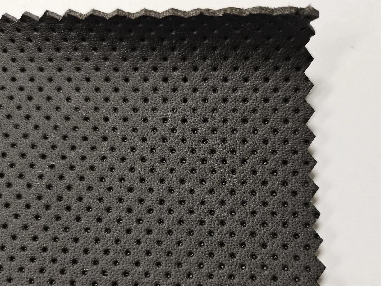 Printed Fiber Automotive Huafon High quality/High cost performance Fire Resistant Perforated Synthetic Leather