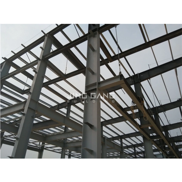 Estructura de acero galvanizado a Q235 T355 H Sección arrojar construcción metálica de almacenamiento para el Taller de almacenes prefabricados