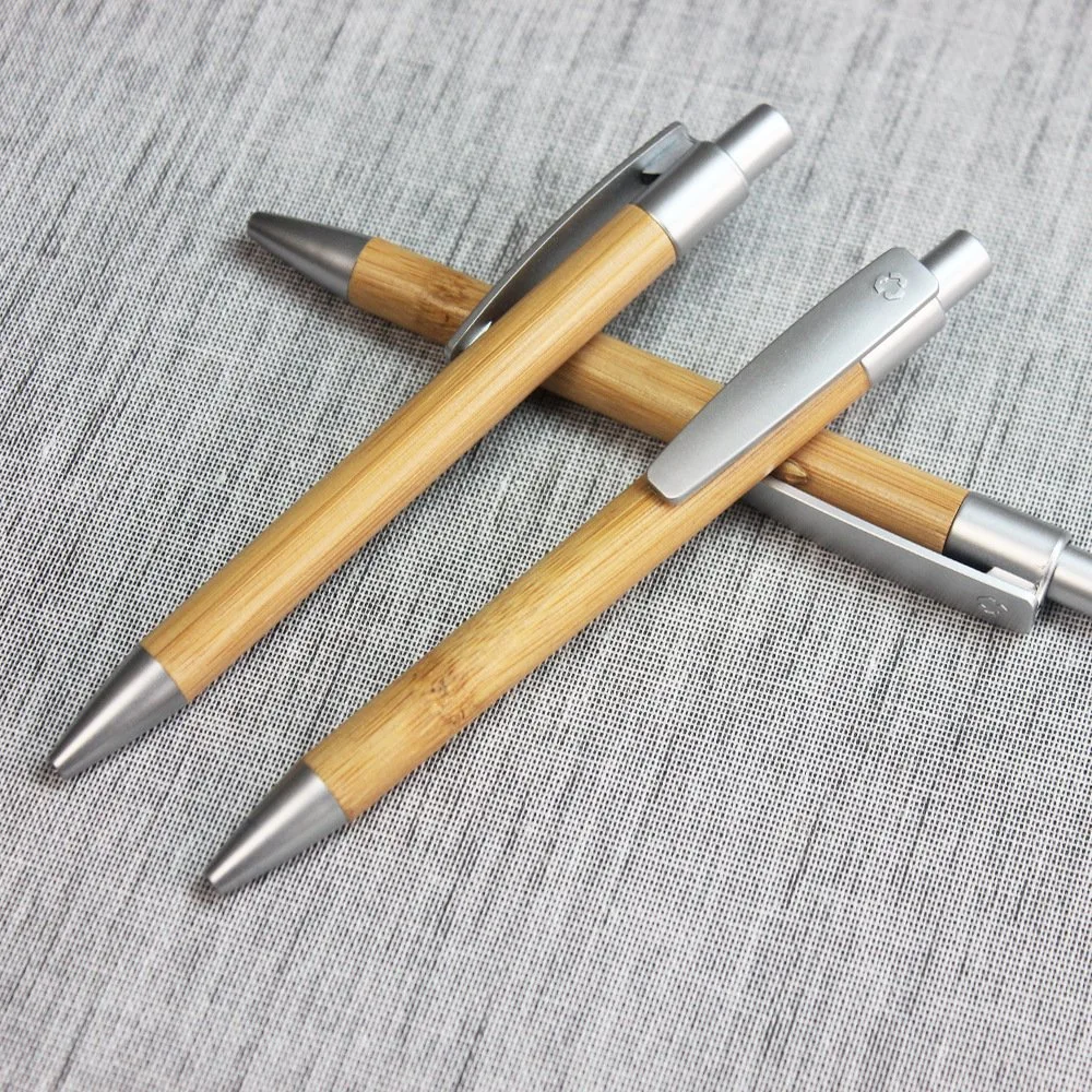 Wood Ballpoint Plastic Holder Customized Logo Eco Friendly Promotion Advertising Ball