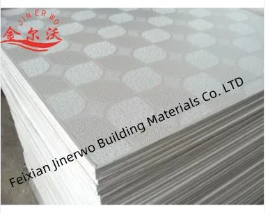 595*595mm/603X603mm Ceiling Tiles Drywall Partition Materials Ceiling System Gypsum Plasterboard