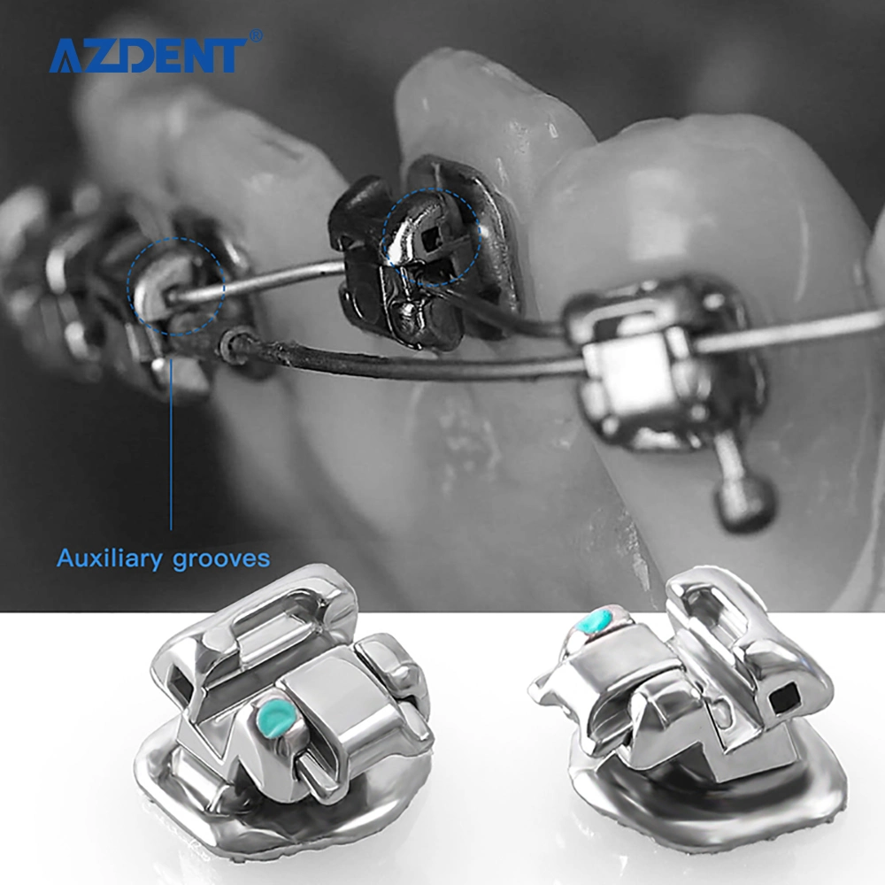 Cerámica Dental Self-Ligating Azdent el soporte de metal (auto-ligar bajar 4/5) Roth&amp;Mbt 0.022