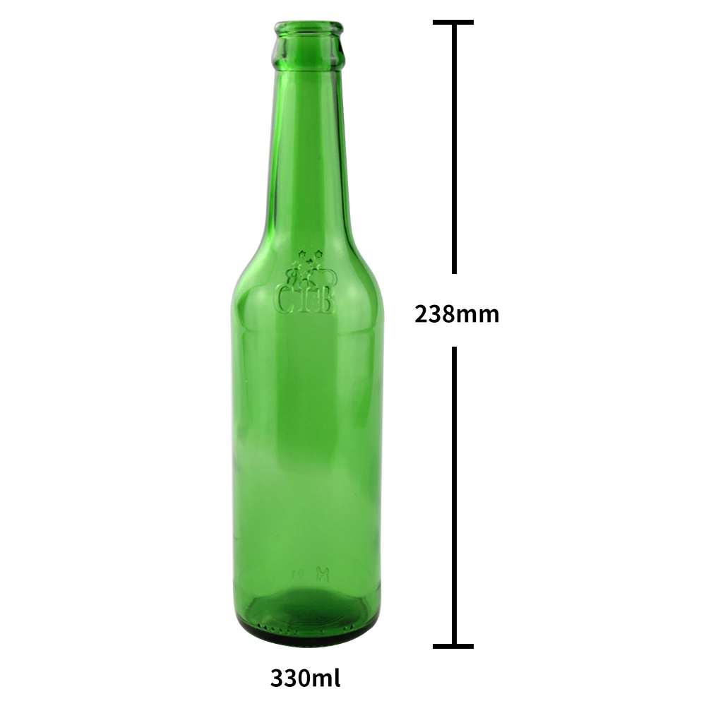 750ml Glass California Hock Wine Bottle Flat-Bottomed Cork Finish - Case of 12 - Champagne Green