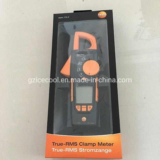 Testo 770-2 Auto AC/DC Digital Clamp Meter No. 0590 7702 with Temperature Adapter