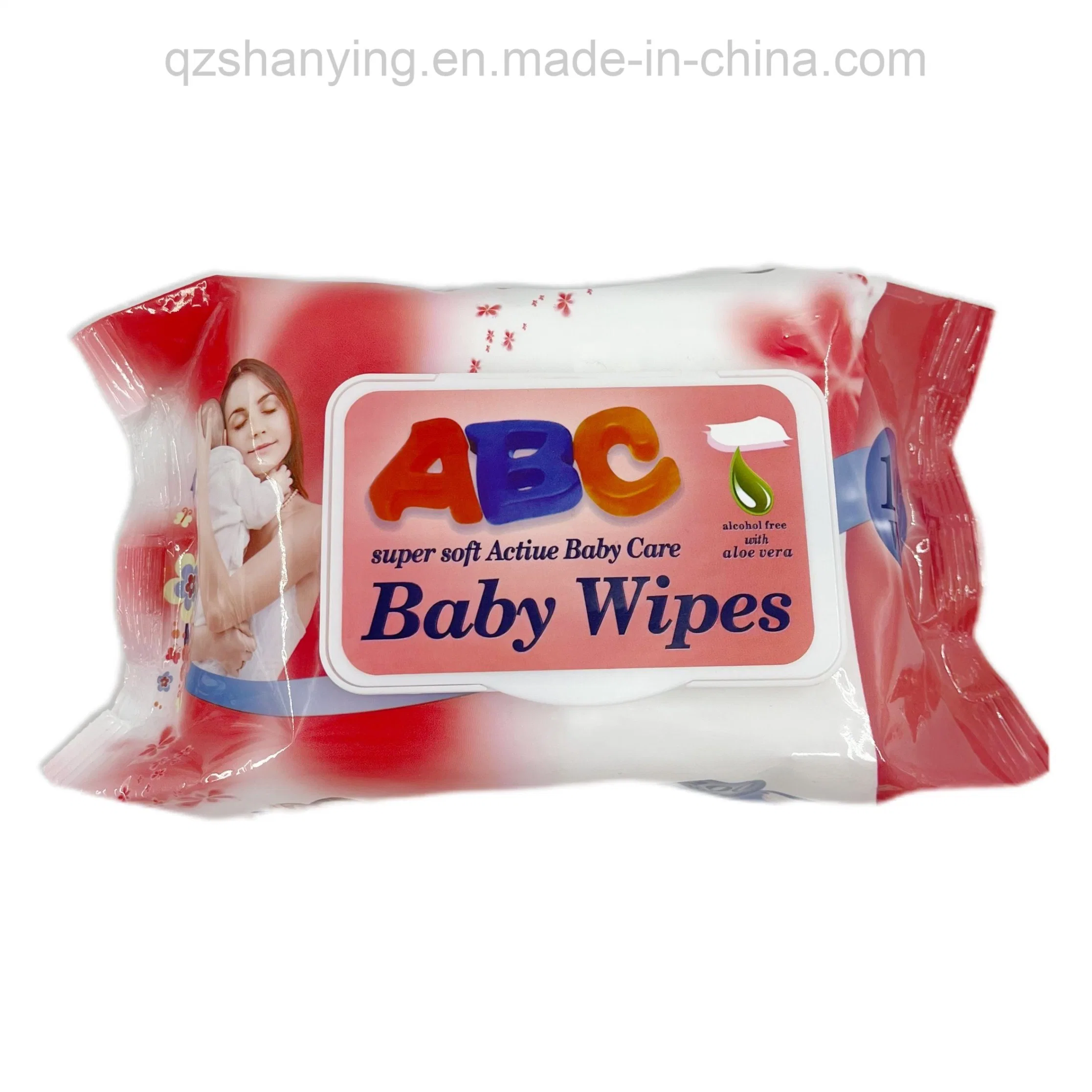 Individuelle Größe natürliche Baumwolle Baby′ S Wet Wipes biologisch abbaubar Johnsons Wipes für Baby empfindliche Haut