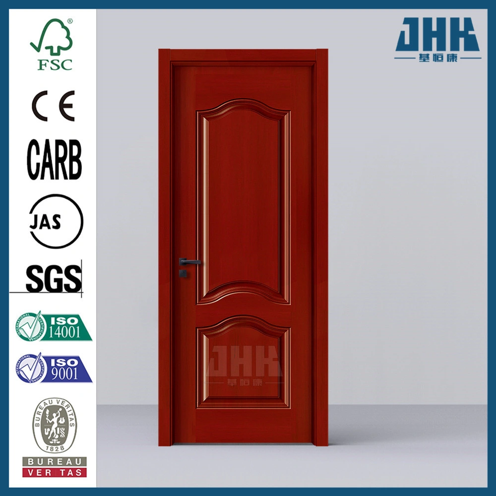 Puerta plegable de melamina moldeada de garaje con bisagras laterales (JHK-MD40)